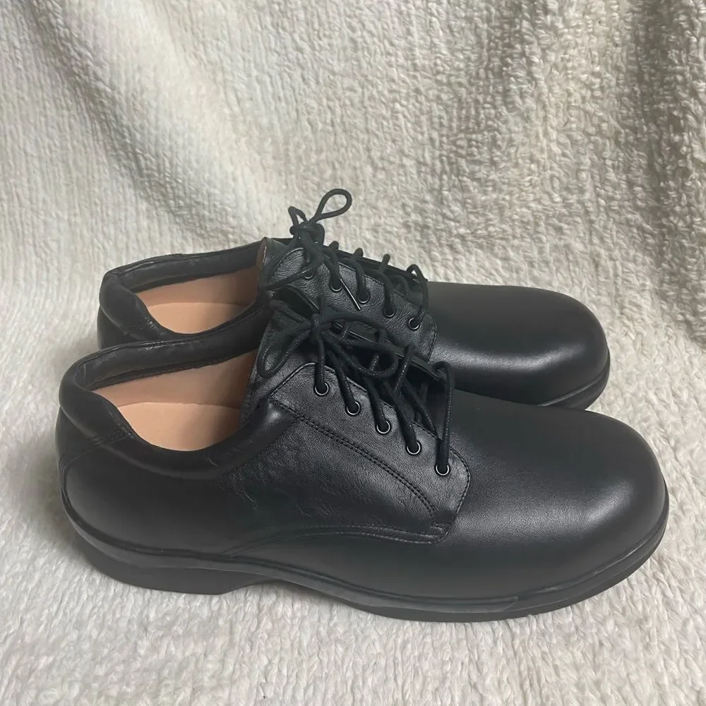 Apex Men’s conform classic Oxford Dress shoes leather Black SZ14W.